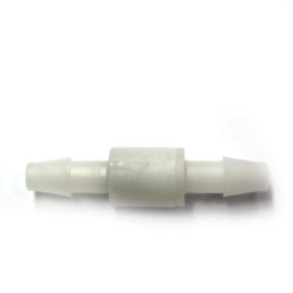 1/4 ID Inline Check Valve (Barb By Barb) Poly Pro, Viton O-ring