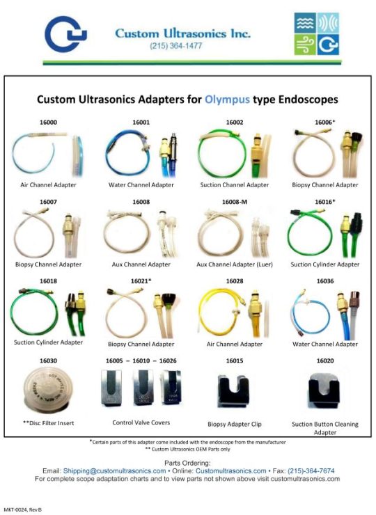 Olympus Adapter Identification Chart Wassenburg Medical Inc