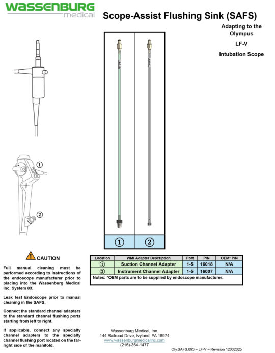 Oly.SAFS.093 - LF-V - Rev 12032025 Adapting to Olympus LF-V Intubation Endoscope