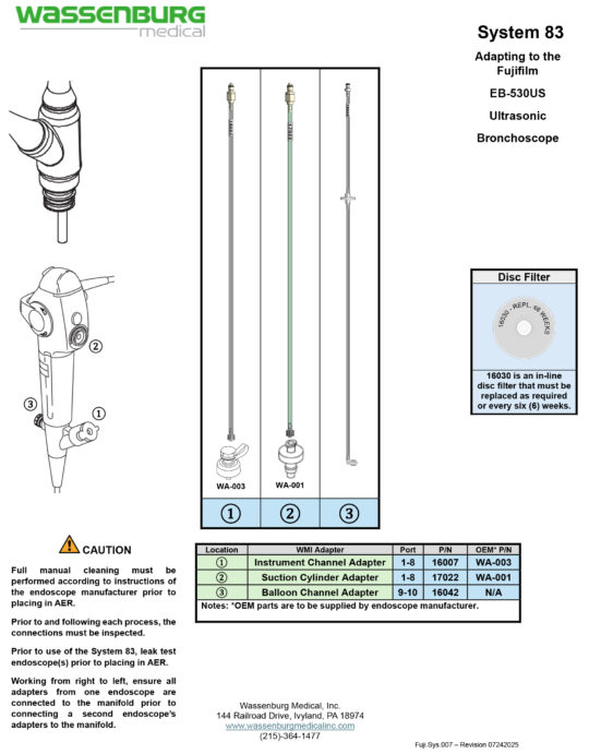Adapting to Fujifilm EB-530US Ultrasonic Bronchoscope