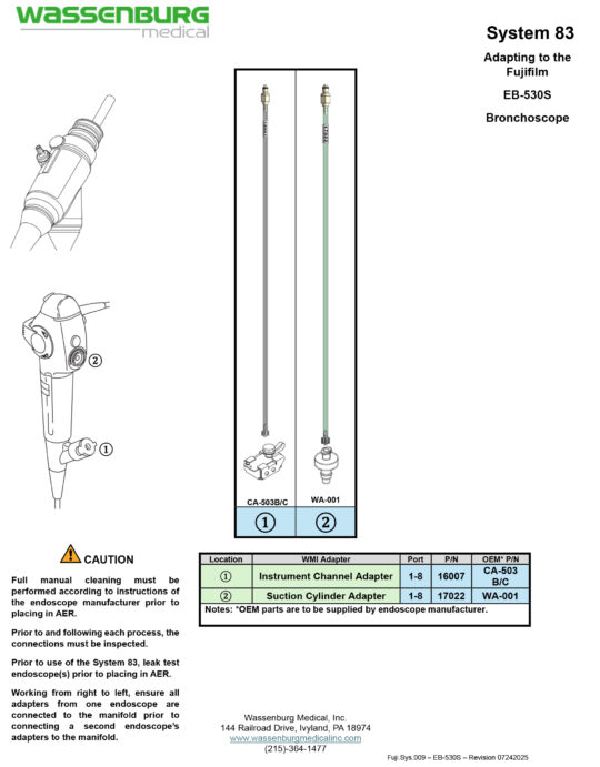 Adapting to Fujifilm EB-530S Bronchoscope