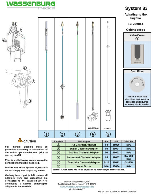 Adapting to Fujifilm EC-250HL5 Colonoscope