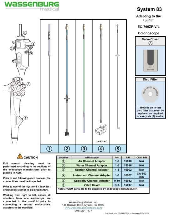 Adapting to Fujifilm EC-760ZP-V/L Colonoscope