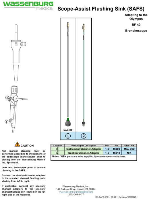 Oly.SAFS.010 - BF-40 - Rev 12032025 Adapting to Olympus BF-40 Bronchoscope