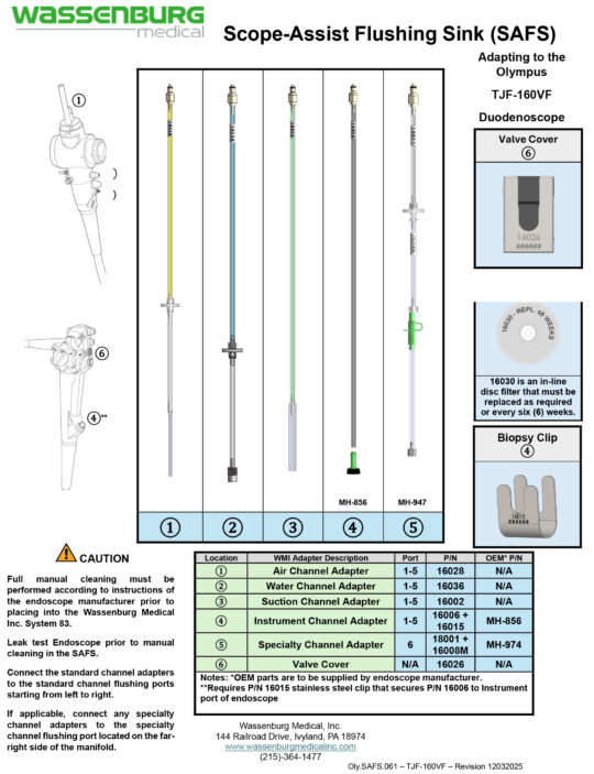 Adapting to Olympus TJF-160VF Duodenoscope