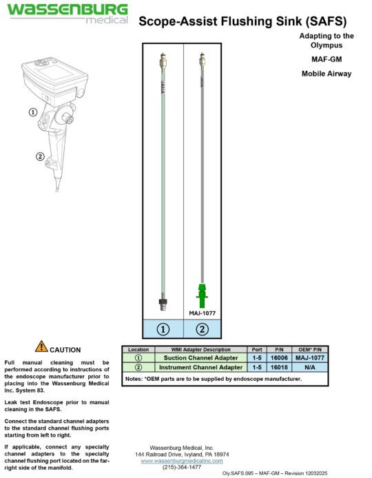 Adapting to Olympus MAF-GM Mobile Airway