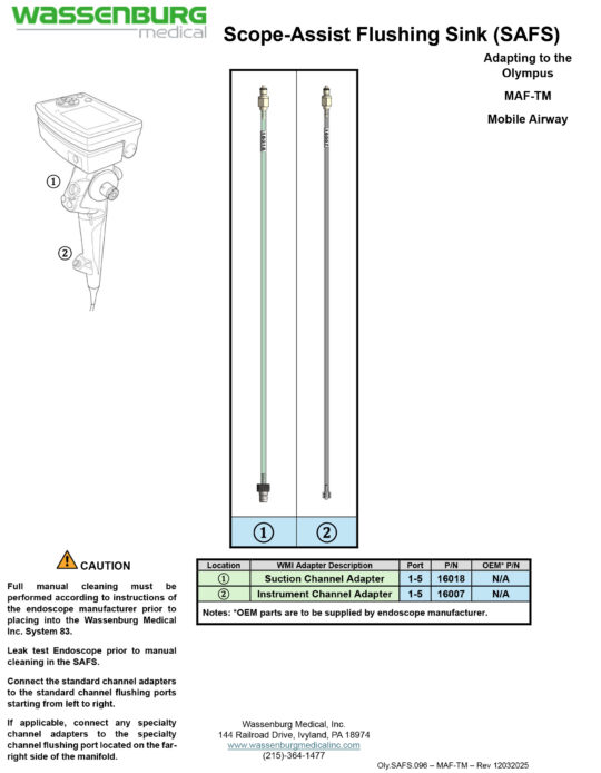 Adapting to Olympus MAF-TM Mobile Airway