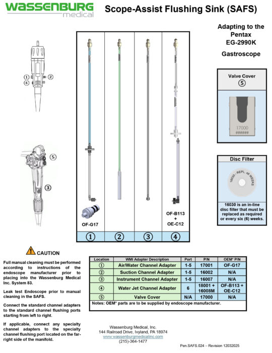 Adapting to Pentax EG-2990K Gastroscope