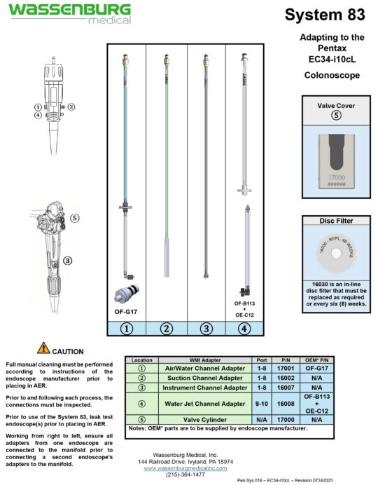 Adapting to Pentax EC34-i10cL Colonoscope