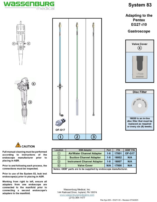 Adapting to Pentax EG27-i10 Gastroscope
