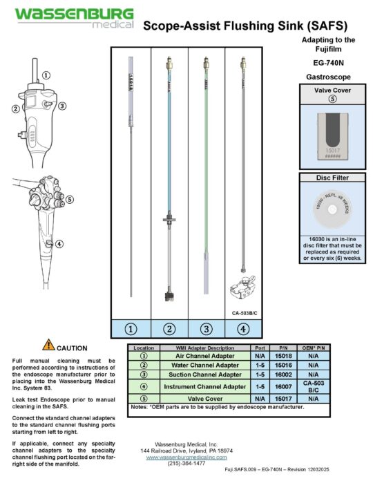 Fuji.SAFS.009 - EG-740N - Rev 12032025 Adapting to Fujifilm EG-740N Gastroscope