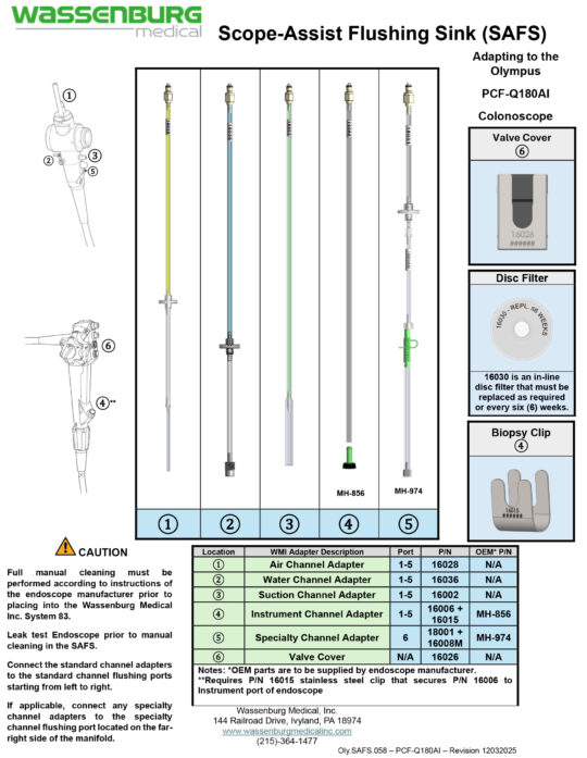 Adapting to Olympus PCF-Q180AI Colonoscope