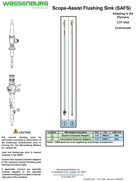 Oly.SAFS.087 - CYF-VHA - Rev 12032025 Adapting to Olympus CYF-VHA Cystoscope