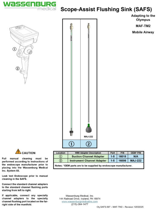 Oly.SAFS.097 - MAF-TM2 - Rev 12032025 Adapting to Olympus MAF-TM2 Mobile Airway