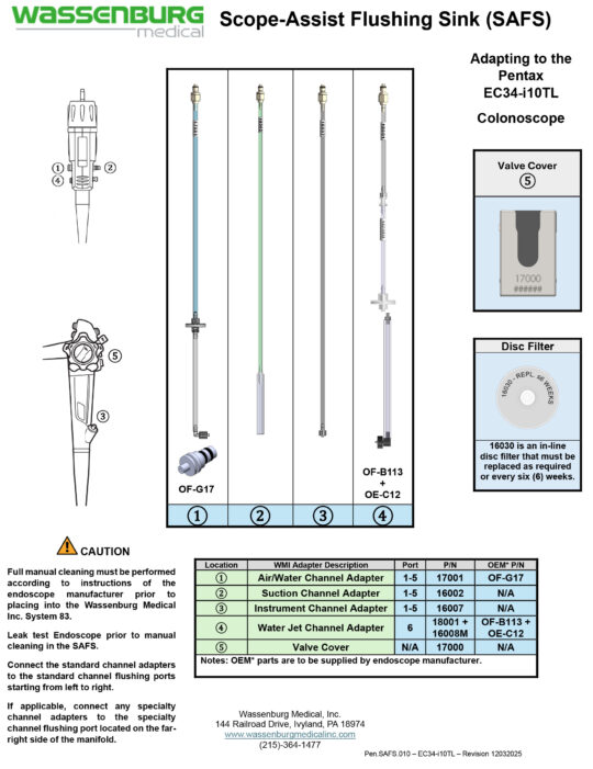 Pen.SAFS.010 - EC34-i10TL - Rev 12032025 Adapting to Pentax EC34-i10TL Colonoscope
