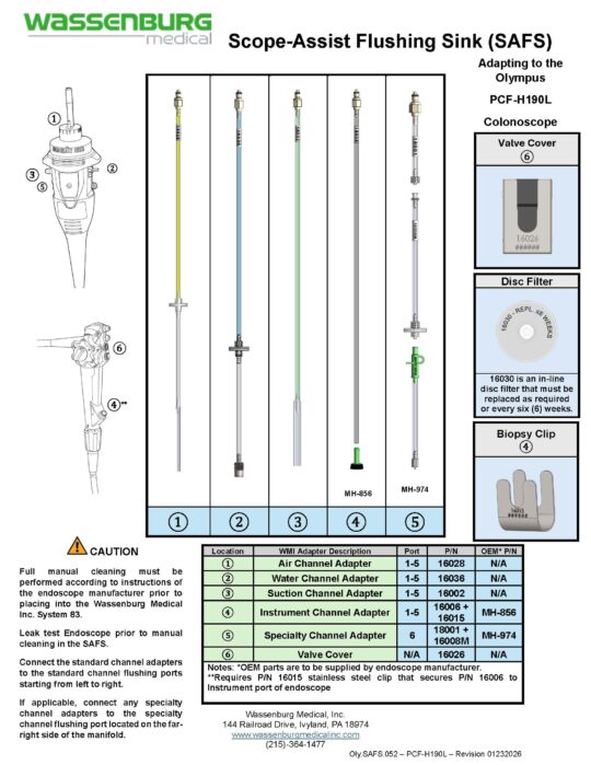 Adapting to Olympus PCF-H190L Colonoscope