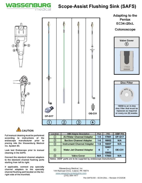 Adapting to Pentax EC34-i20cL Colonoscope
