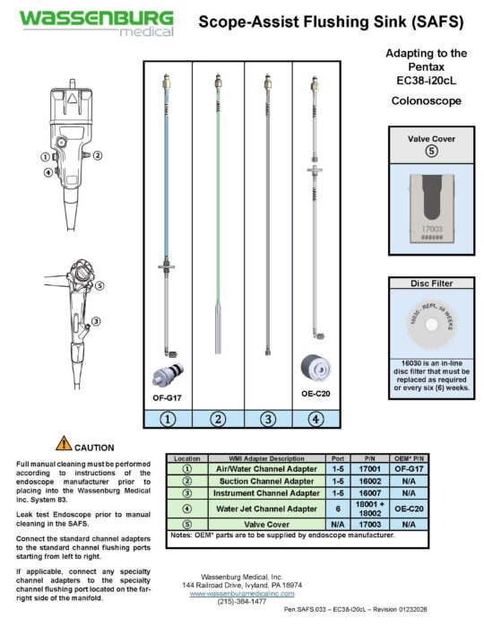Adapting to Pentax EC38-i20cL Colonoscope