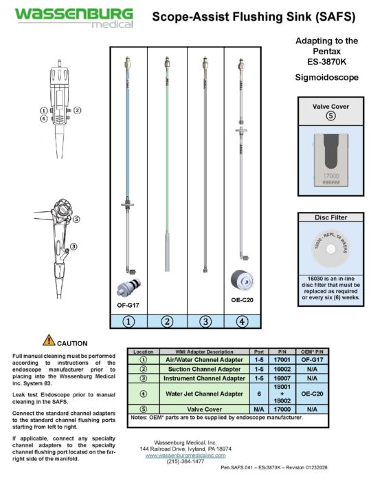 Adapting to Pentax ES-3870K Sigmoidoscope