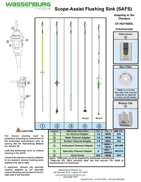 Adapting to Olympus CF-HQ1100DL Colonoscope